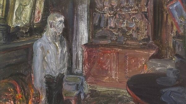 ‘The Quay Worker’s Home’, a 1927 work by Jack B Yeats, at Whyte’s. ‘The Quay Worker’s Home’, a 1927 work by Jack B Yeats, at Whyte’s.