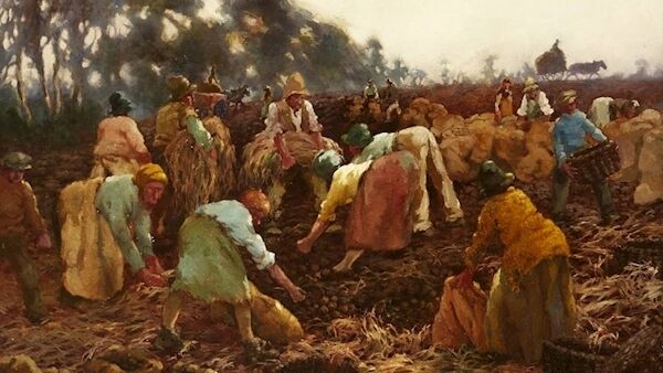 ‘Potato Harvest’ by Lilian Lucy Davidson at Whyte’s. ‘Potato Harvest’ by Lilian Lucy Davidson at Whyte’s.