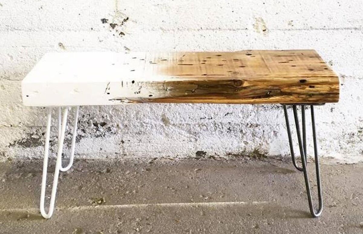 Grogg reclaimed ombre bench, €345.49, Etsy.