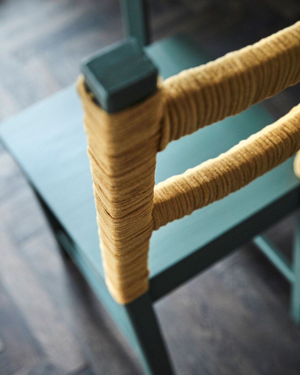 A simple string wrap demonstrated on a €22 Ivar chair from Ikea, ikea.ie.