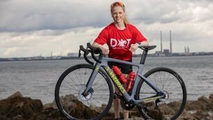 On the treble: Triathlete Carolyn Hayes goes flat out to win a place in the Olympics 