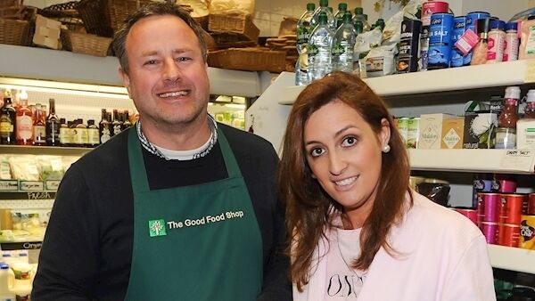 Sarah with Marc O’Mahony of The Good Food Shop