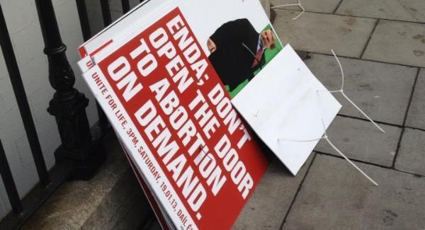 Dublin City Council removes anti-abortion posters