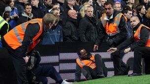 Chelsea investigate after steward is hospitalised