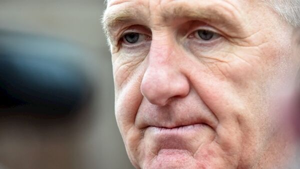 Superintendent Michael Comyns speaking to the media after a body was discovered in Cork city. Pic: Eddie O'Hare