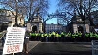 Scuffles break out at Leinster House