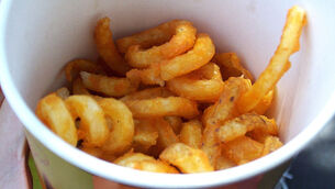 Clever people eat curly fries