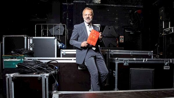 Backstage at the Opera House with a copy of his acclaimed book, A Keeper. Picture: Clare Keogh