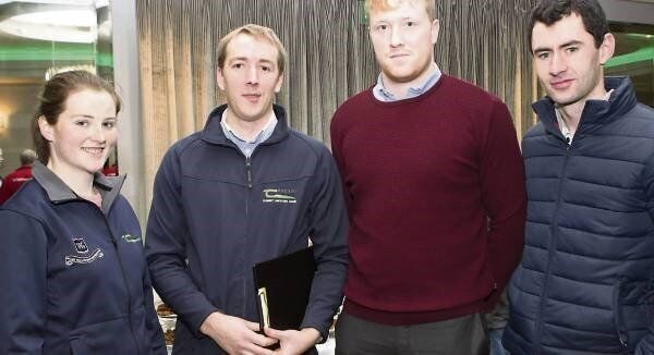 The 2019 Irish Grassland Association Annual Dairy Conference, sponsored by Yara took place in the Charleville Park Hotel on Wednesday. Photographed at the event were Teagasc Clonakilty Agricultural College teachers Ciara PO’Donovan, James Daunt and Enda Phelan and Stephen O’Keeffe, dairy farmer, Charleville.