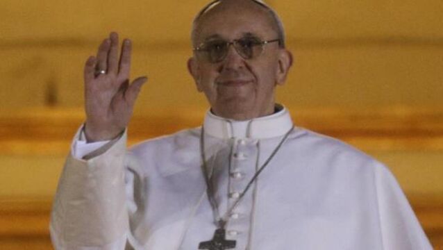   Pope Francis in silent Good Friday prayer