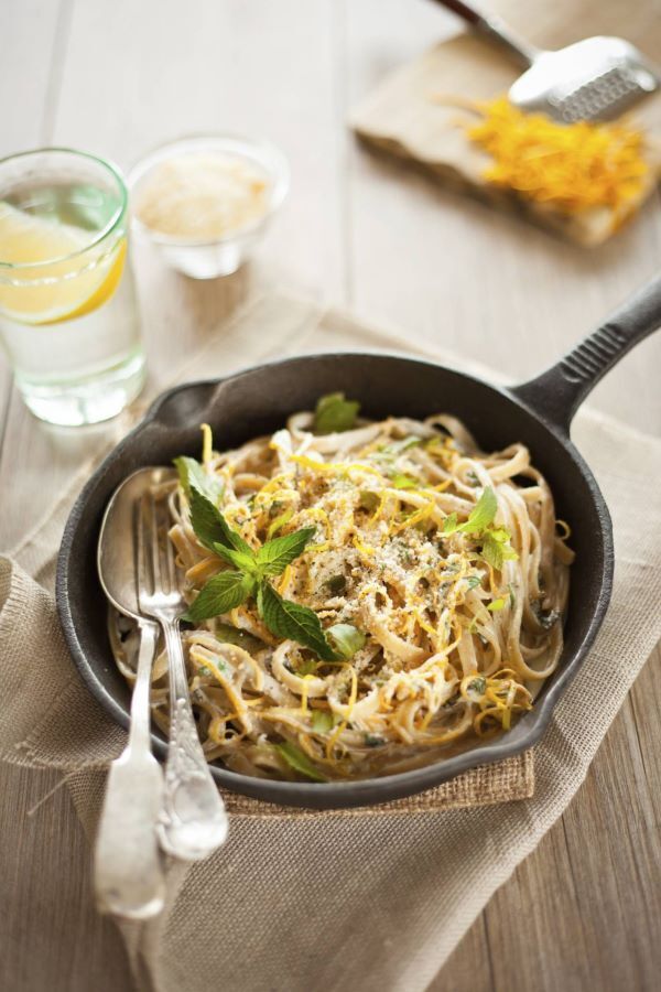 One list five meals: Wholegrain Pasta with Garlic, Lemon and Basil