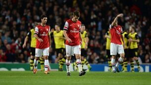 Dortmund spoil Wenger party 