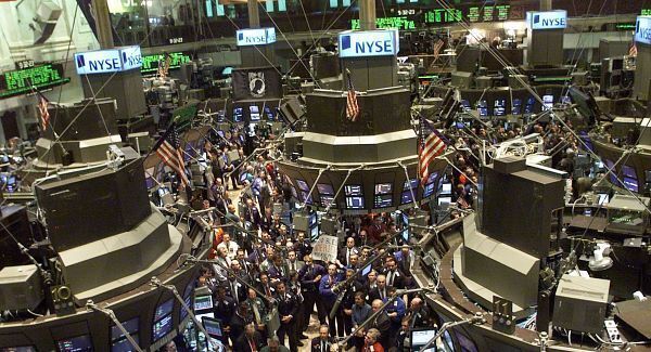Dow Jones falls after hitting 12,000