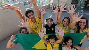 Six fingers crossed for Brazilian victory