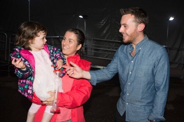 Isla and Lisa Leddy from Co Down meet Nathan Carter before his show at Live At The Marquee, Cork