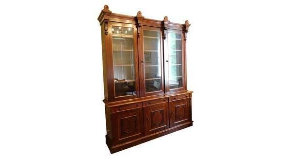 This three-door bookcase will be auctioned at Hegarty’s, Bandon, on June 12, estimated at €3,000-€5,000.
