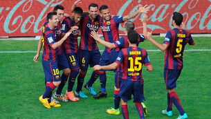 Barca boss sticks to his guns on how to defend