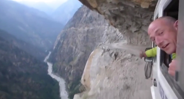 VIDEO: This drive through the Himalayas will turn your stomach