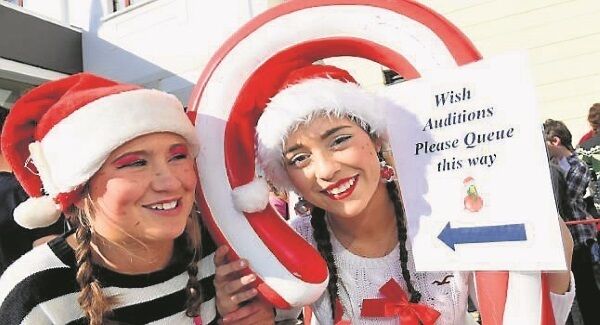 Bronagh O’Connell and Lucy Higgins, Carrigtwohill, attend the ‘Elf Factor’ auditions for Fota ‘Wish’ 2015