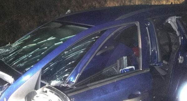 Paul Egan’s car had to be cut open.