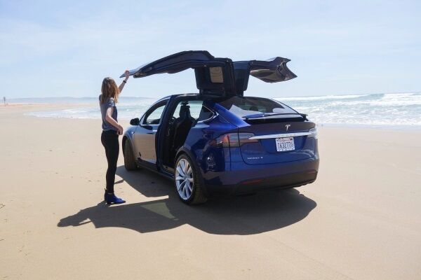 If you want to feel on the vanguard of automotive technology, the Model X is right for you. Picture: David Nicholson/Bloomberg