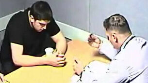 VIDEO: Footage shows killer during police interview