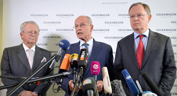 Chief executive Martin Winterkorn stepped down
