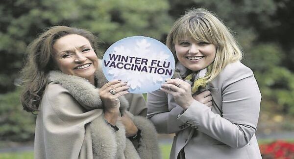 Model agency boss Celia Holman Lee and Susan O’Dwyer, Boots Ireland,launch the Boots winter flu vaccination in association with the Asthma Society of Ireland and Age Action. Picture: Robbie Reynolds