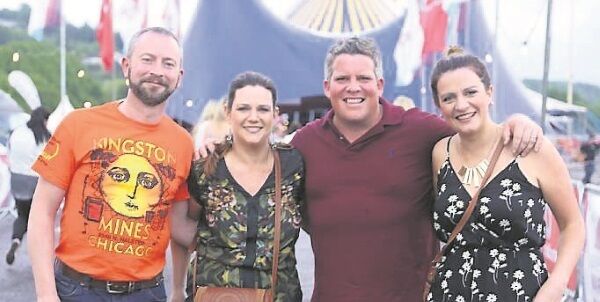 Finbarr Pyne, Jody Cummins, and Mike and Nora Connolly at the concert of Gavin James. Picture: Branky Salat