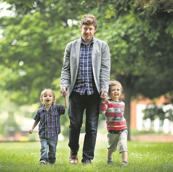 An idylic walk in the park for Jonathan deBurca Butler with his two sons, Luke, 2, and Fionn, 4, can quickly turn into a high-pitched headache. But despitre the ups and downs, Jonathan agrees with studies that show that men who spend time with their children have increased psycholical well being. An idylic walk in the park for Jonathan deBurca Butler with his two sons, Luke, 2, and Fionn, 4, can quickly turn into a high-pitched headache. But despitre the ups and downs, Jonathan agrees with studies that show that men who spend time with their children have increased psycholical well being.