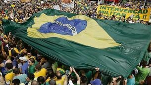 Protesters demand president&rsquo;s exit