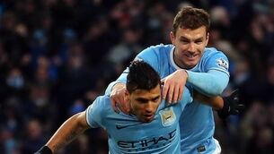 Handing out half-time gongs