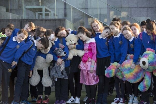 Students of Summercove NS, Kinsale, with their project ‘Sleep: Are we getting enough? If not why not?’