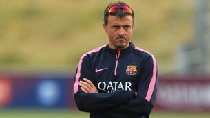 Luis Enrique plays it cool as Barcelona&rsquo;s expectations soar