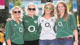 VIDEO: Rugby World Cup: Fans in green help set record at Wembley for Ireland v Romania