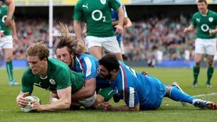 Fighting fit Andrew Trimble out to make up for lost time