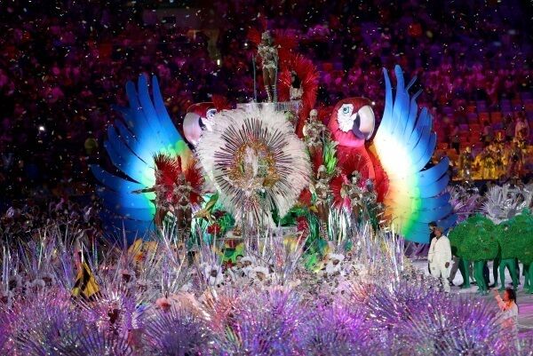 Samba dancers perform in the ‘Cidade Maravilhosa’ segment during the closing Ceremony. Picture: Patrick Smith/Getty Images Samba dancers perform in the ‘Cidade Maravilhosa’ segment during the closing Ceremony. Picture: Patrick Smith/Getty Images