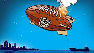 Sport left deflated in a toilet