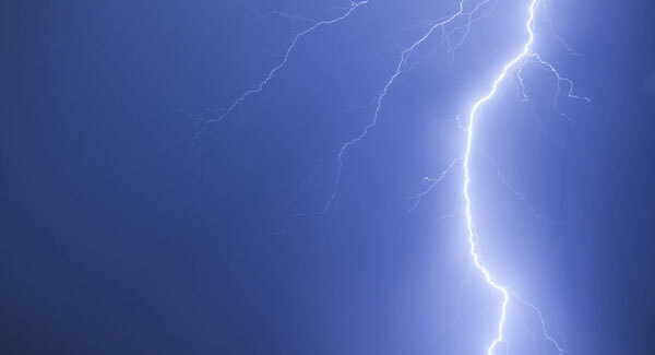 There was a serious display of lightning over Ireland last night