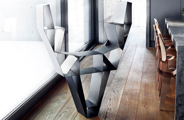 This bookshelf by Bi Design is inspired by the nobility and bearing of wild deer in the Finish forest and comes in a range of sizes suited from the bedroom to the kitchen. Ä398-640, bidesign.fi