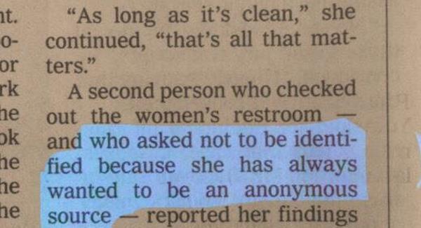 The New York Times grants woman&rsquo;s wish to be an anonymous source