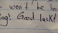 VIDEO: Stranger leaves wonderful note for five-year-old nervous of reading