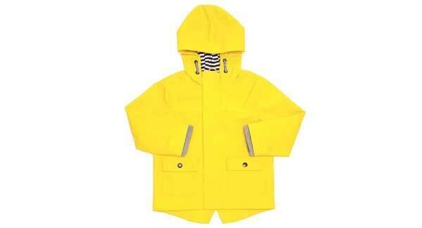 Yellow rain mac, from €18, Dunnes Stores. Yellow rain mac, from €18, Dunnes Stores.