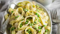 One list, 5 meals: Pasta with Chicken, Peas and Grated Nutmeg