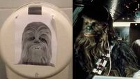 You've got to see why this picture of Chewbacca is in someone's toilet