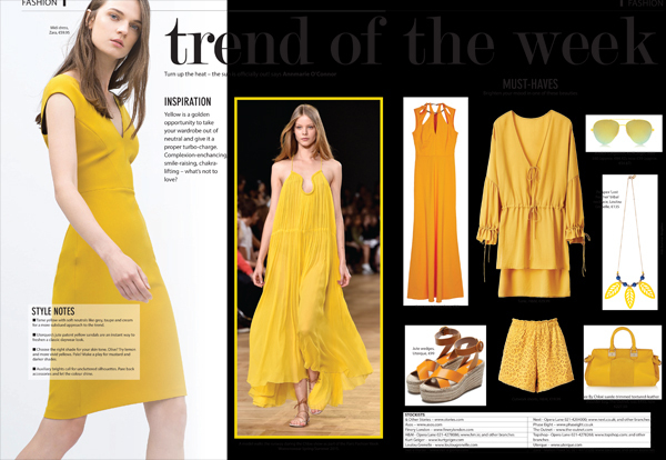 Trend of the week: Yellow!