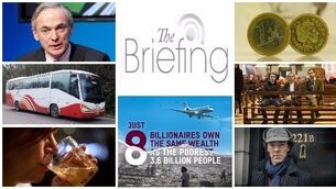 Morning briefing: Eight men own same wealth as half the world. Catch up on all the headlines