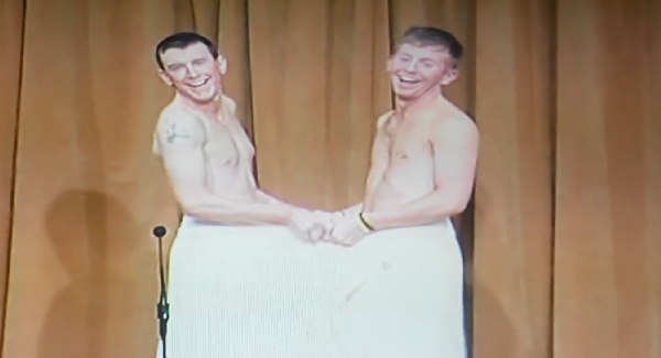 VIDEO: Two Cavan lads perform the famous sexy 'towel dance'