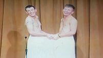 VIDEO: Two Cavan lads perform the famous sexy 'towel dance'