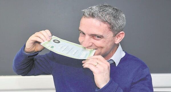 The wait for his starter proved too much for CoolGrey sales director Justin Cronin. Picture: David Keane The wait for his starter proved too much for CoolGrey sales director Justin Cronin. Picture: David Keane